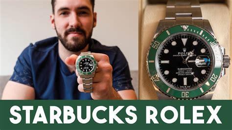 rolex green starbucks|rolex 126610 starbucks.